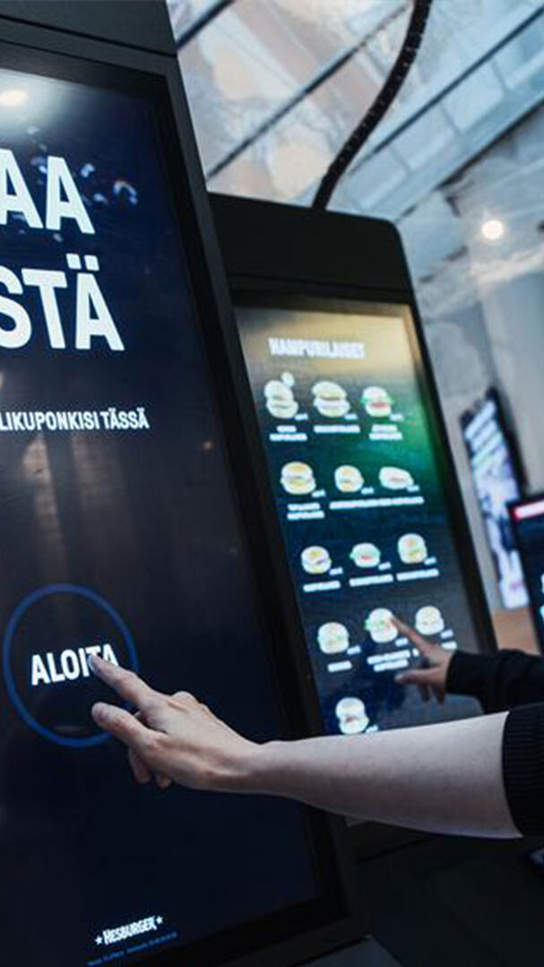 Quiosco de autoservicio de catering