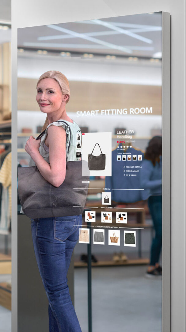 Soluciones de autoservicio Smart Mirror para tiendas de ropa