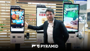 Quiosco de autoservicio POLYTOUCH SWIFT para procesos de pedido digitales en POS