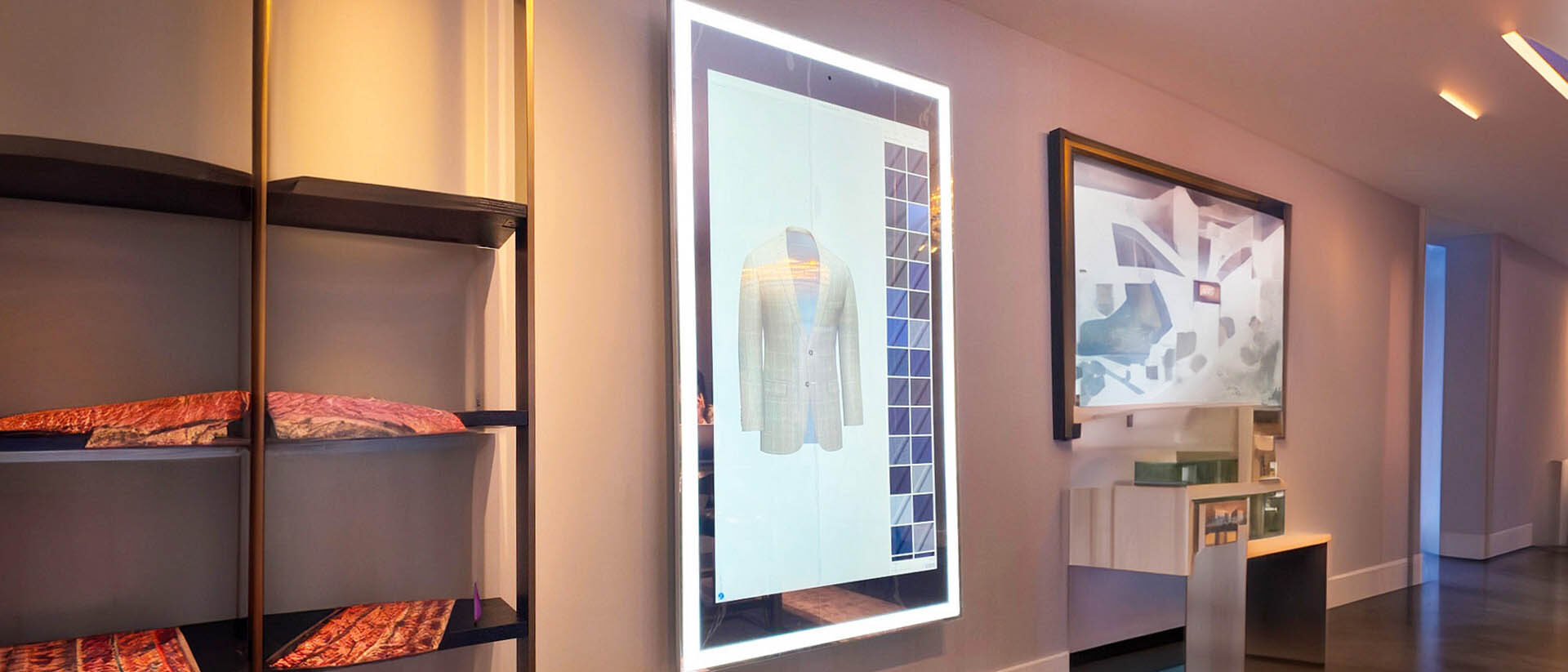 Espejo inteligente interactivo para tiendas de moda