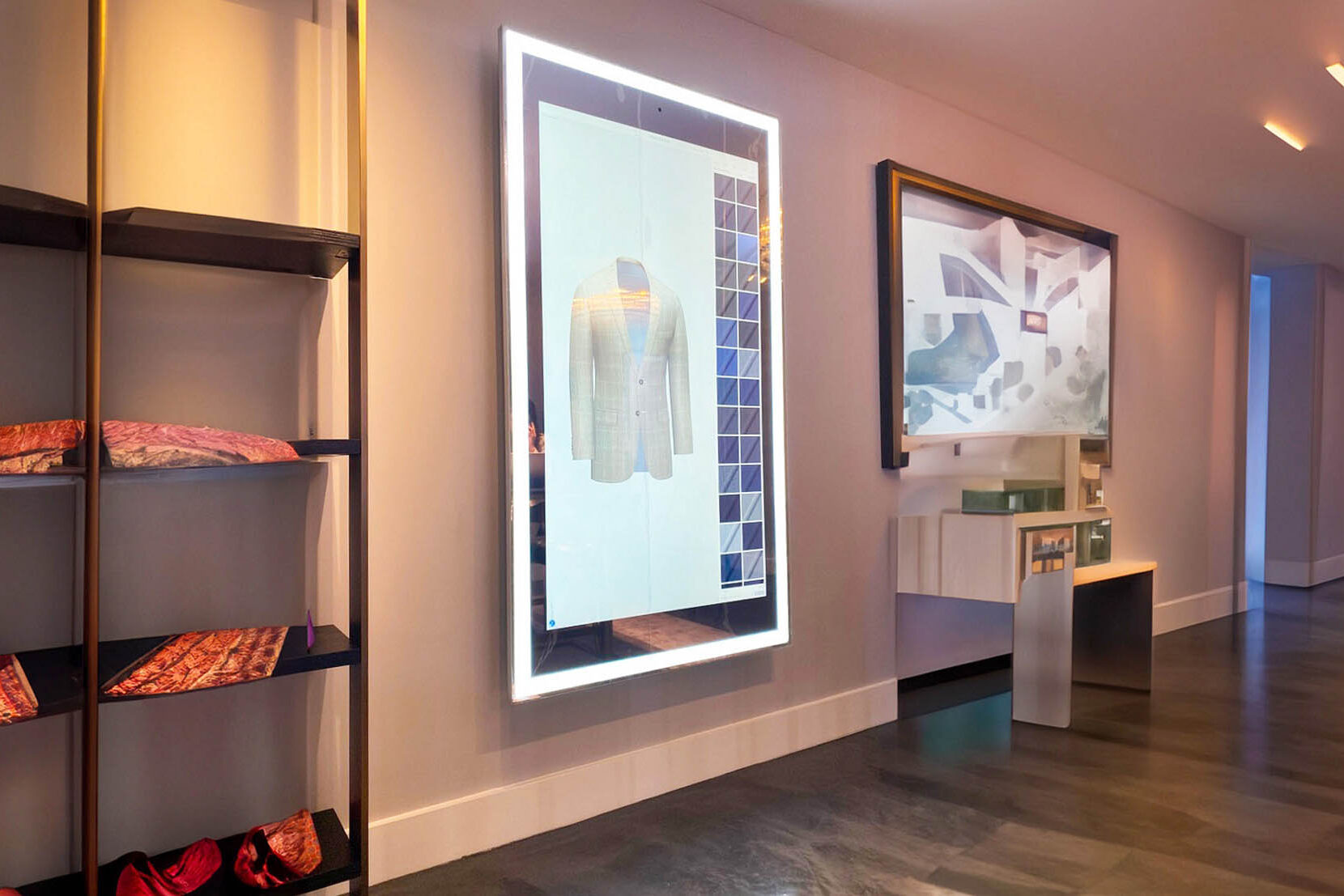 Espejo inteligente interactivo para tiendas de moda