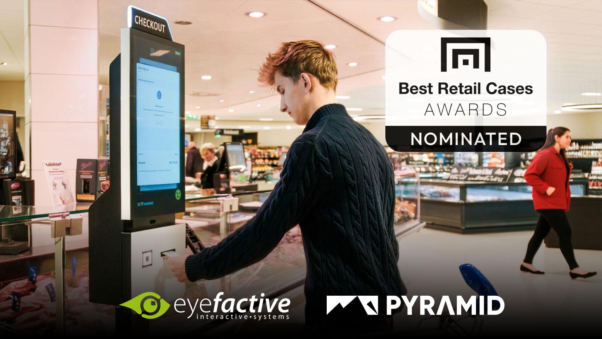 POLYTOUCH® SWIFT 24, como terminal EDEKA EasyOrder para pedidos de autoservicio en el mostrador de productos frescos: nominado al premio Best Retail Cases Award 2026.